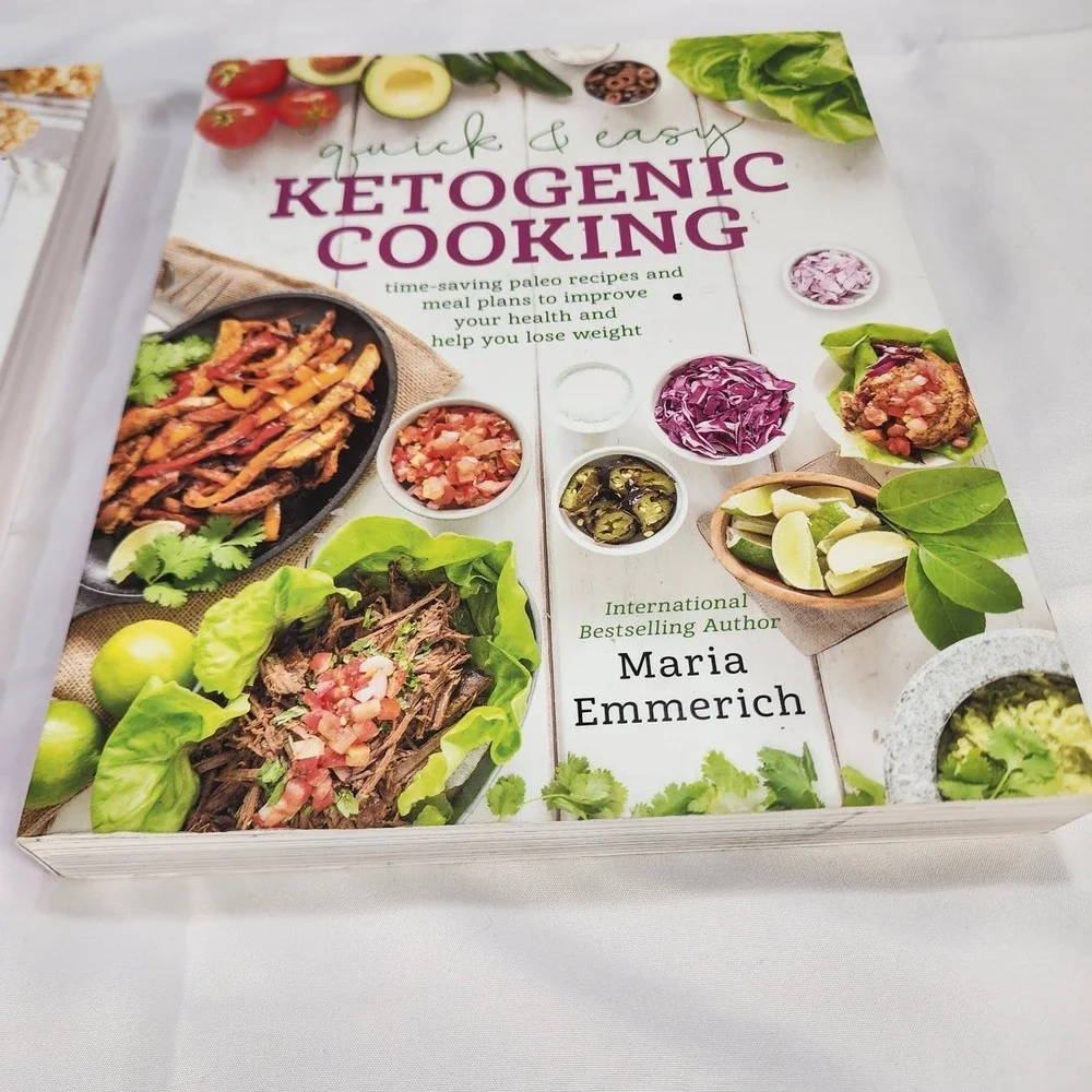 Keto Comfort Foods And Quick & Easy Ketogenic Cooking By Maria Emmerich Lot